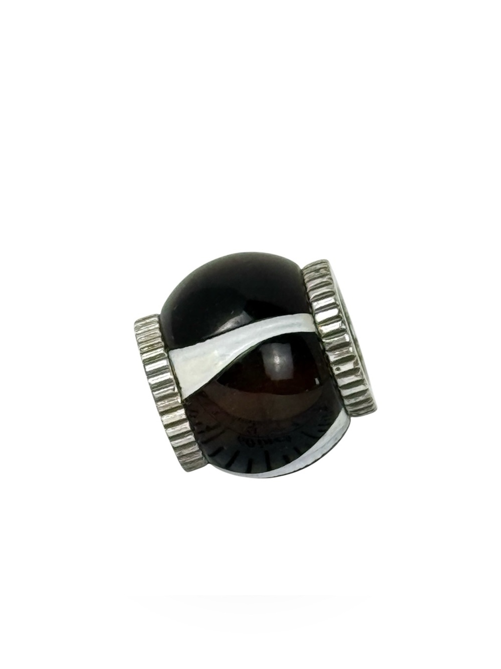 Brighton Safari Spacer Bead Charm
Black White Silver Plated